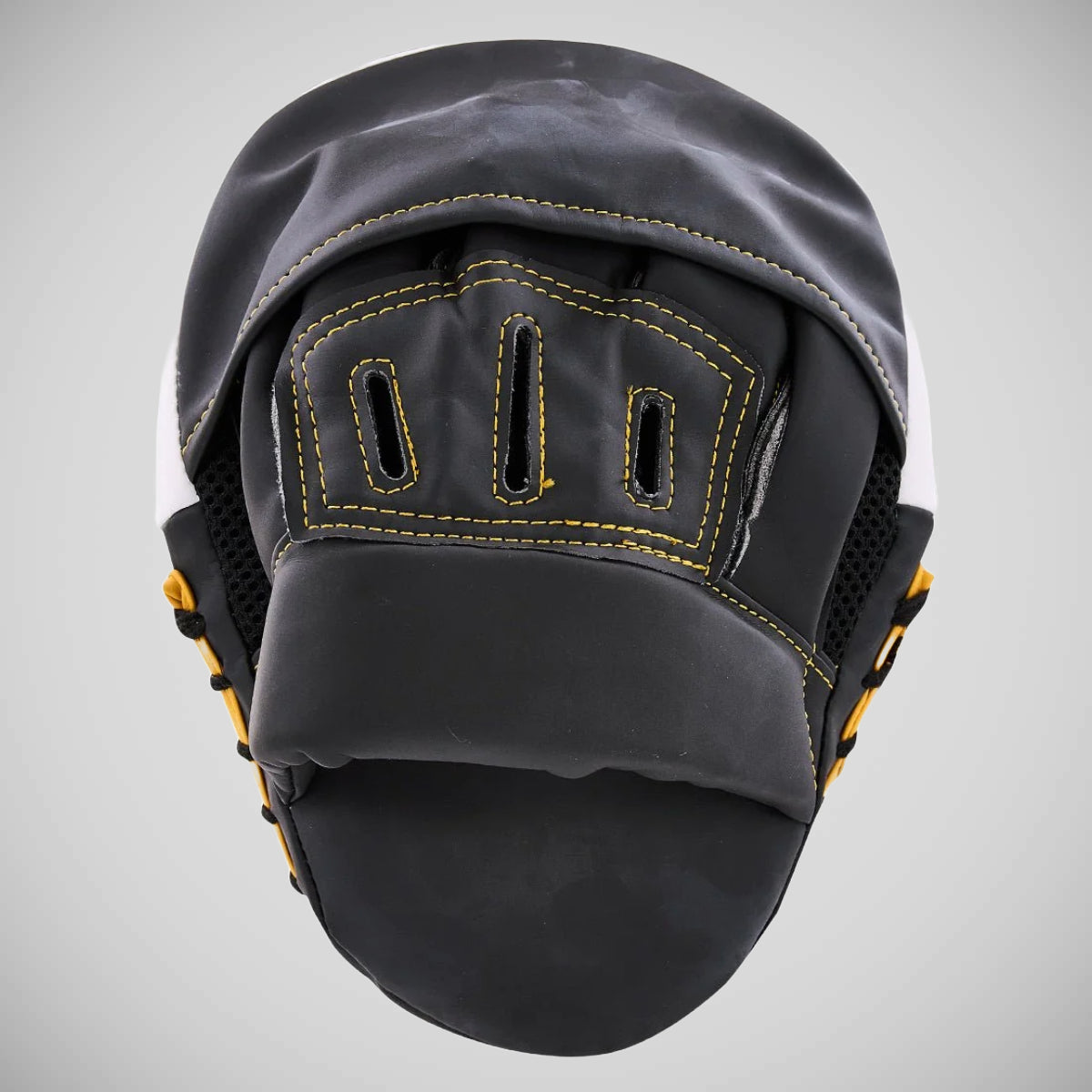 White/ Gold Century Partner Training Gloves and Mitts Combo