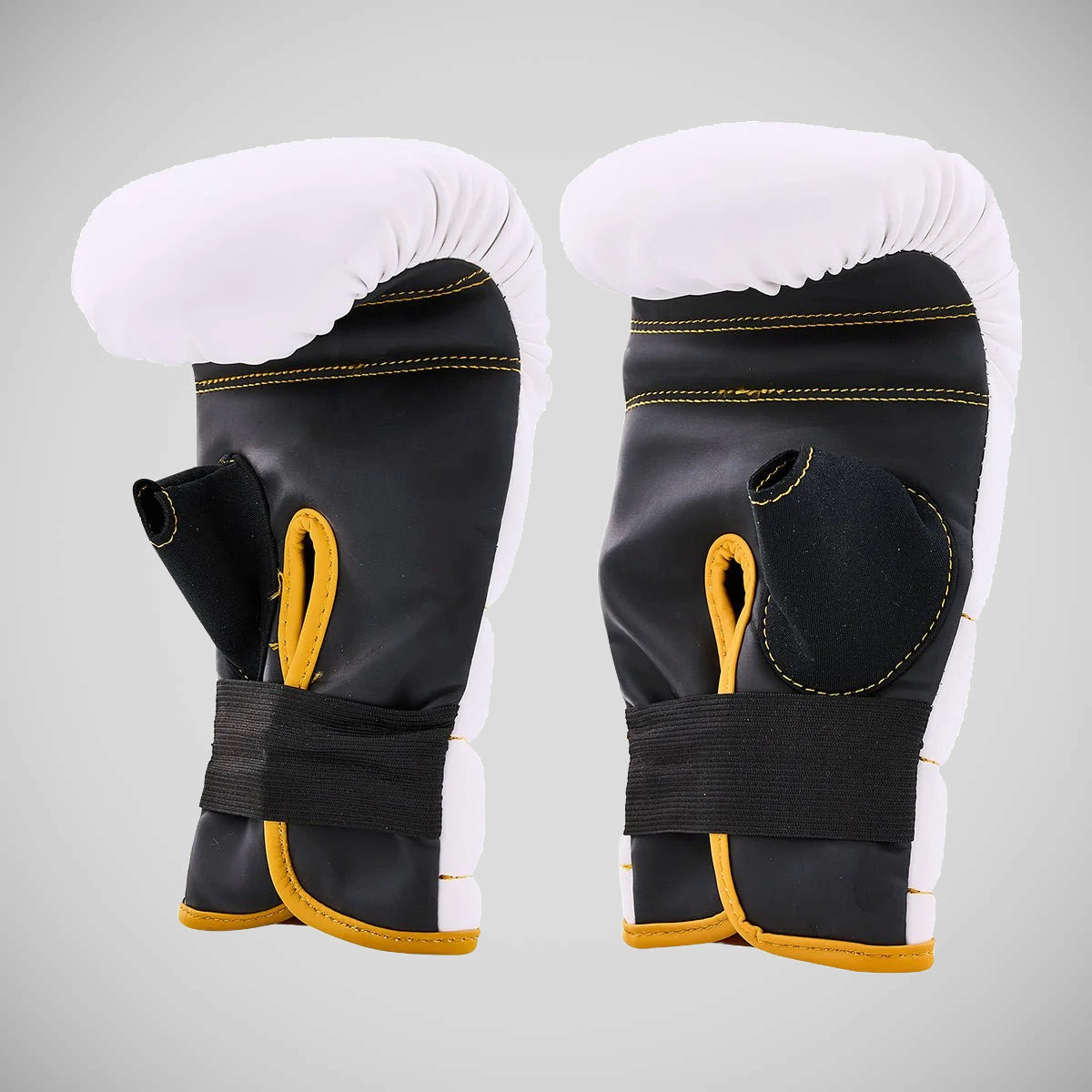 White/ Gold Century Partner Training Gloves and Mitts Combo