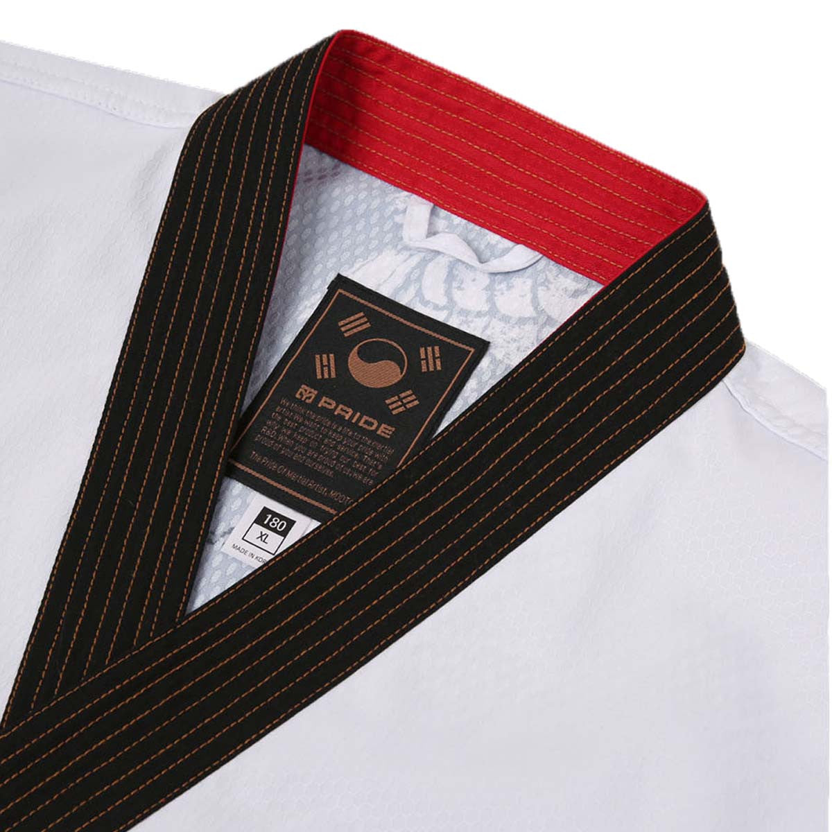 Mooto Grand Master Geum Gang Uniform White with Black Neck