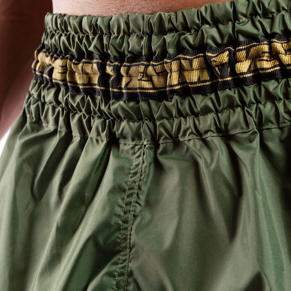 Venum Parachute Muay Thai Shorts Khaki-Gold