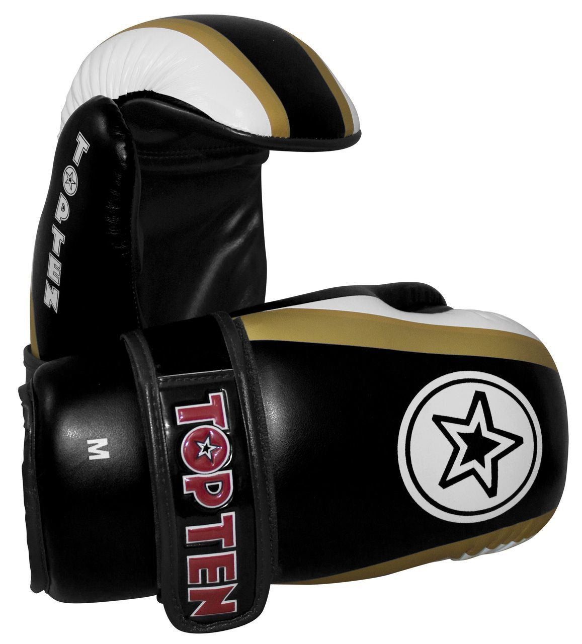 Top Ten Stars And Stripes Pointfighter Gloves Black-White