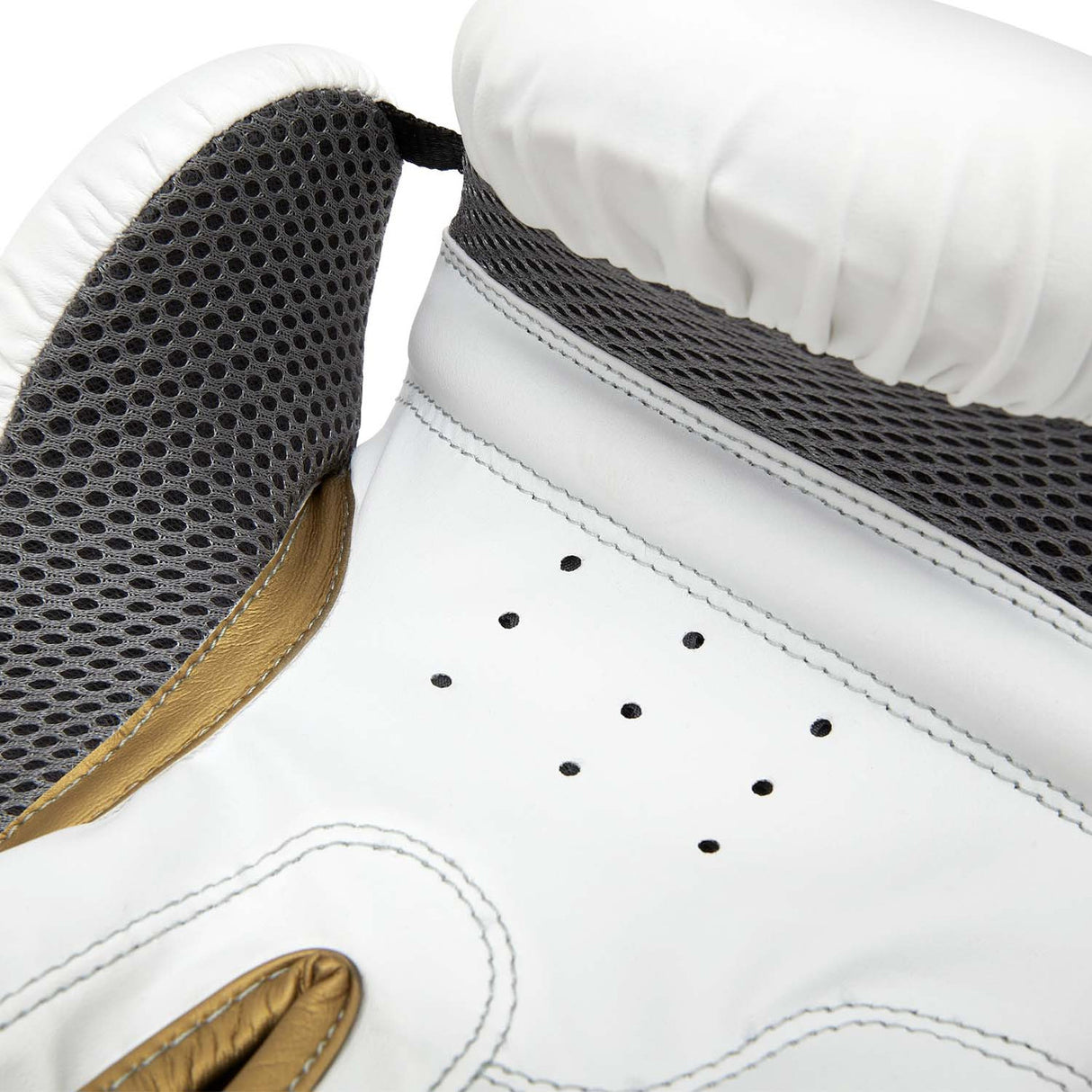Reebok Boxing Gloves White-Gold