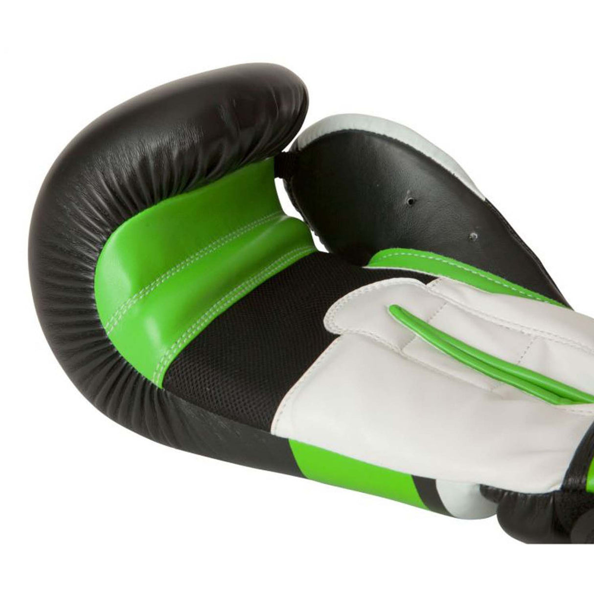 Top Ten Stripe Boxing Gloves Black-Green-White