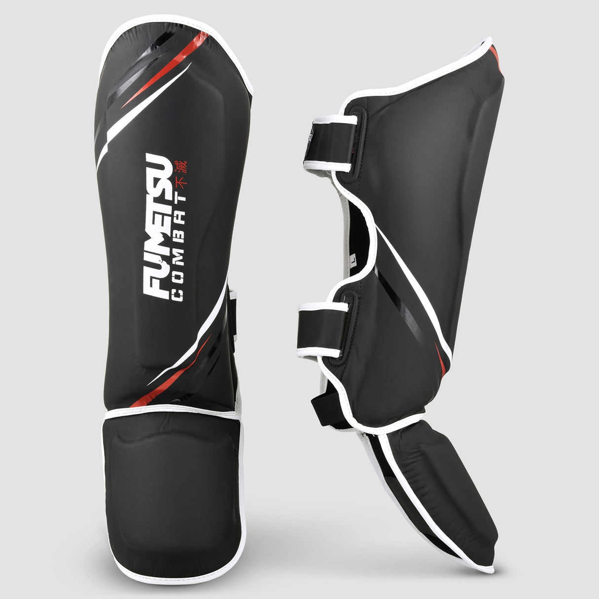 Fumetsu Shield Shin-Instep Guards Black-White-Red