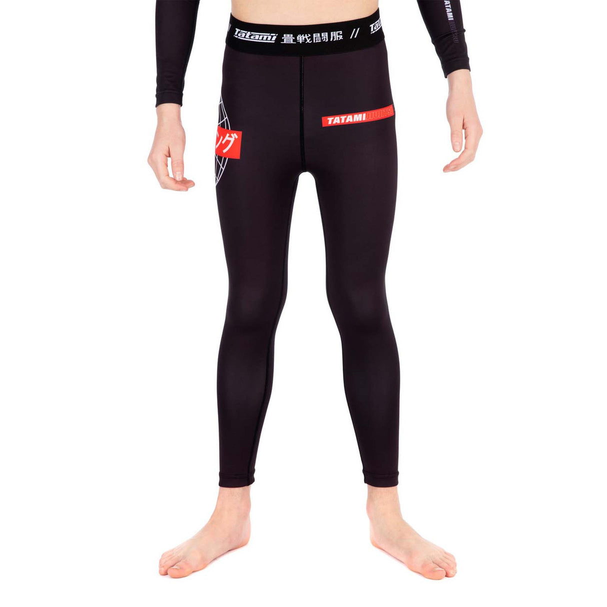 Tatami Kids Global Grappling Spats Black