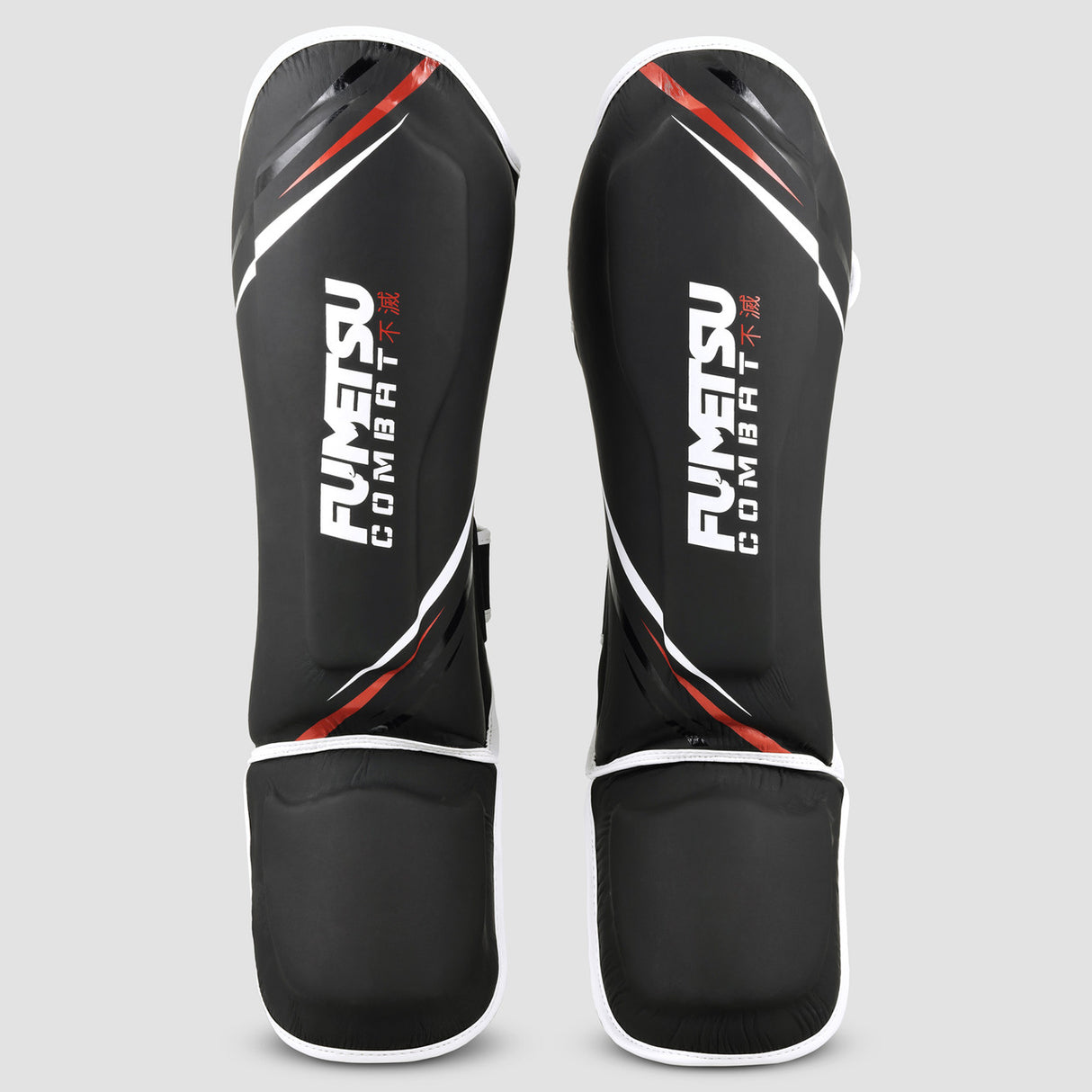 Fumetsu Shield Shin-Instep Guards Black-White-Red