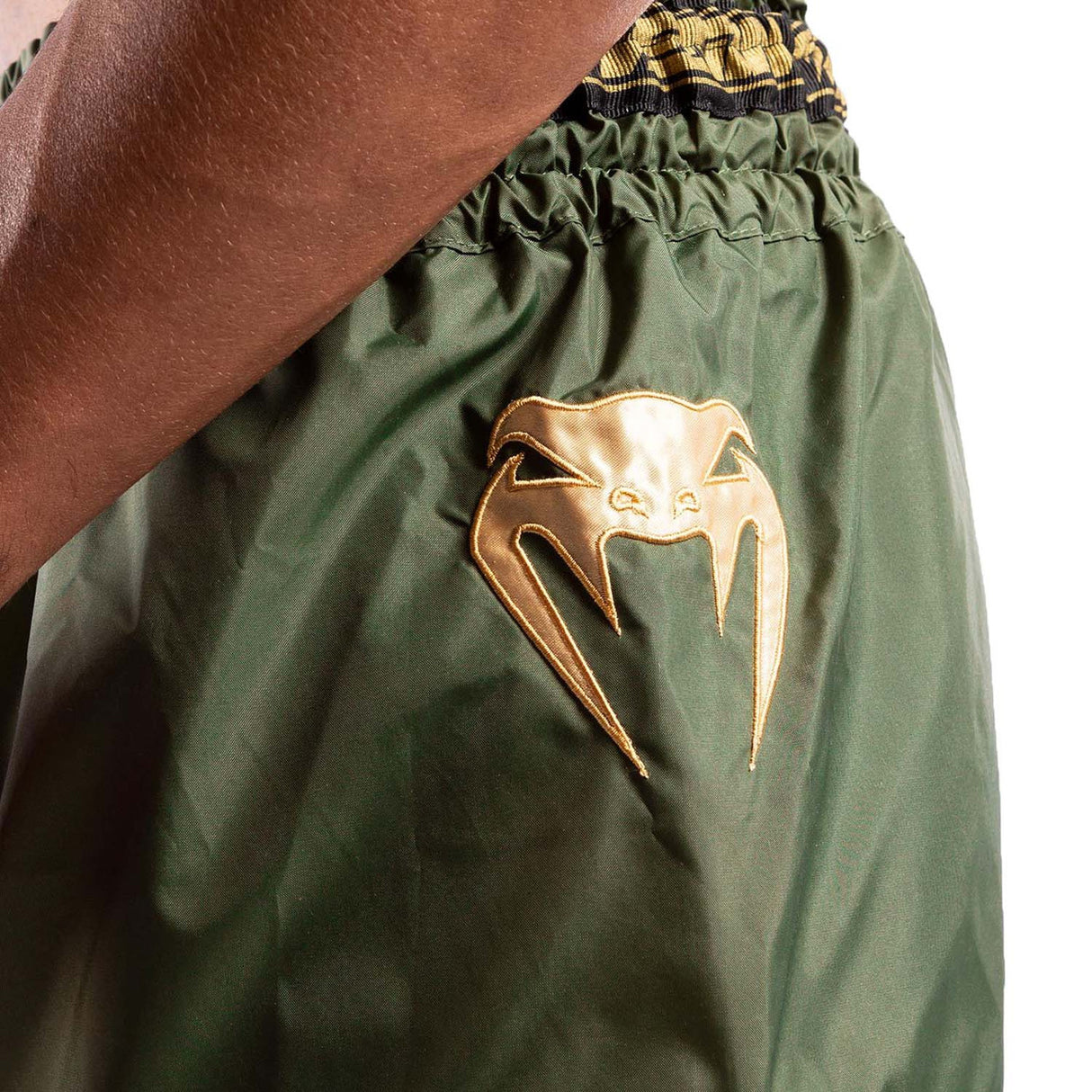 Venum Parachute Muay Thai Shorts Khaki-Gold