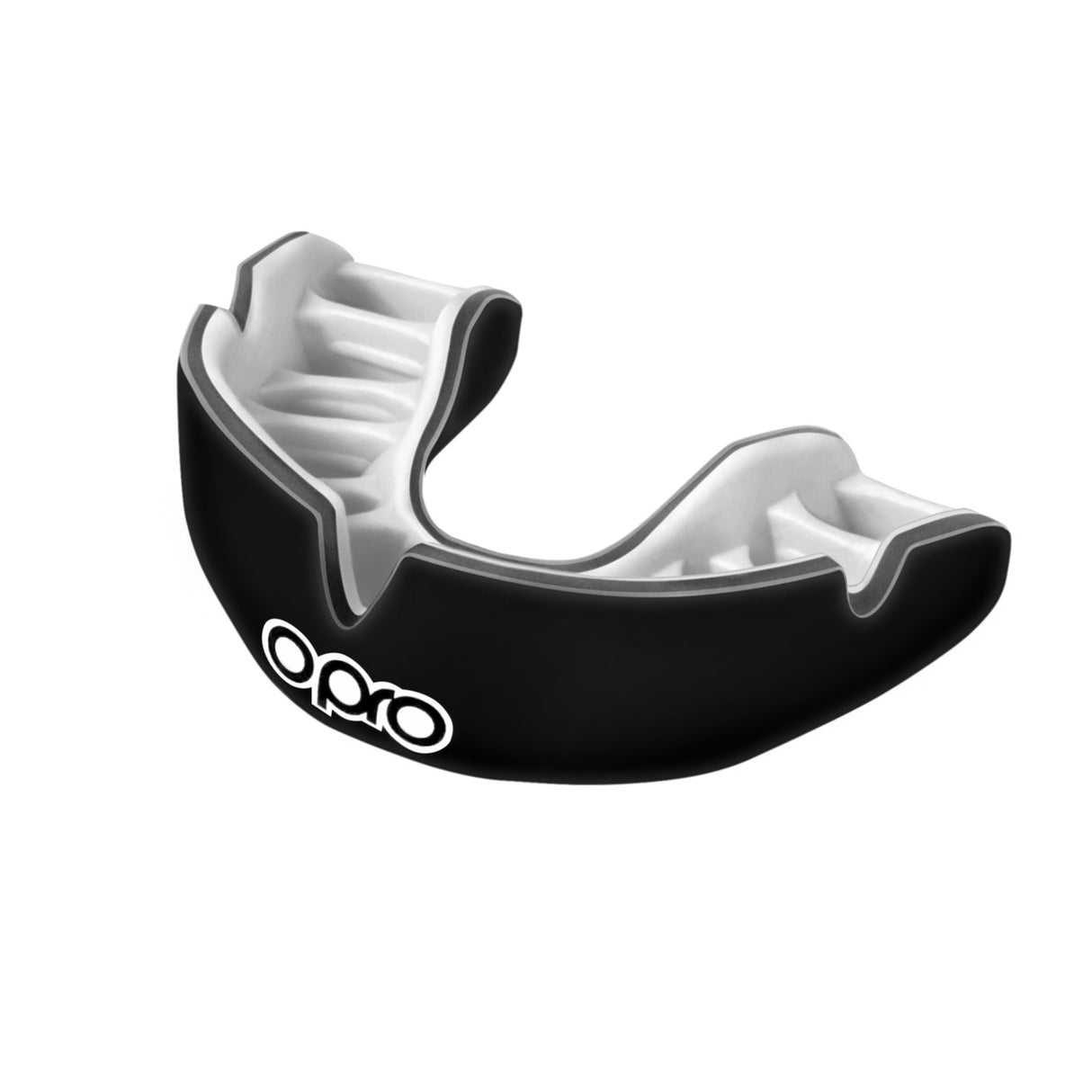 Opro Power Fit Mouth Guard Black-White