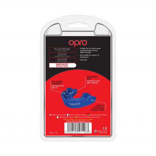 Opro Bronze Gen 4 Mouth Guard Blue