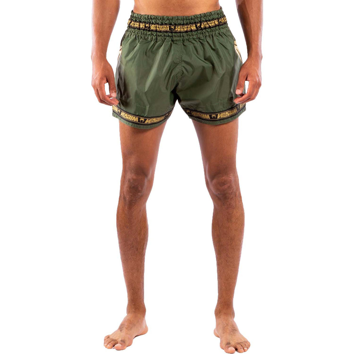 Venum Parachute Muay Thai Shorts Khaki-Gold