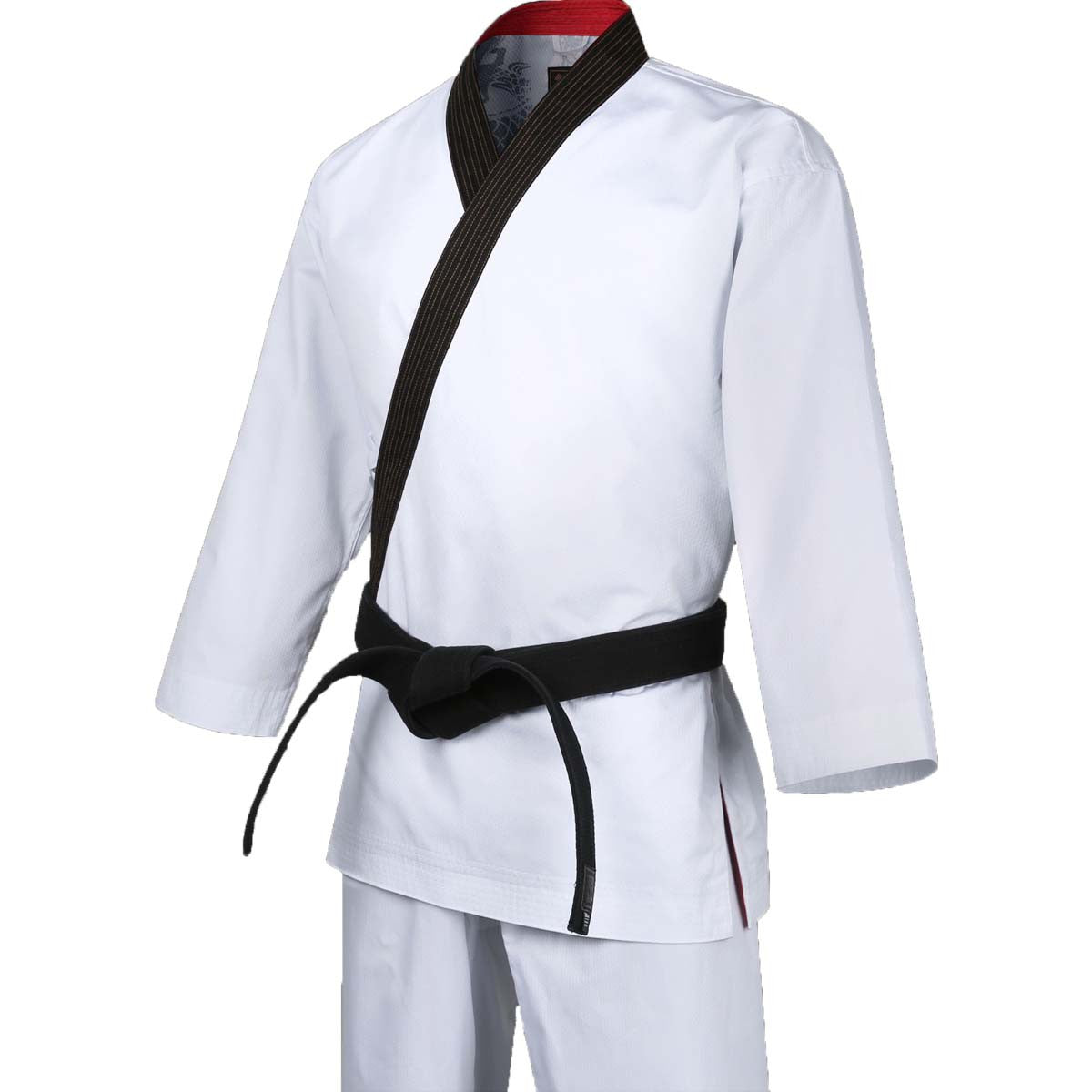 Mooto Grand Master Geum Gang Uniform White with Black Neck