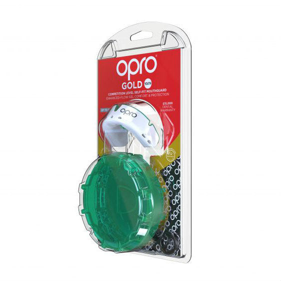 Opro Gold Gen 4 Mouth Guard White/Mint
