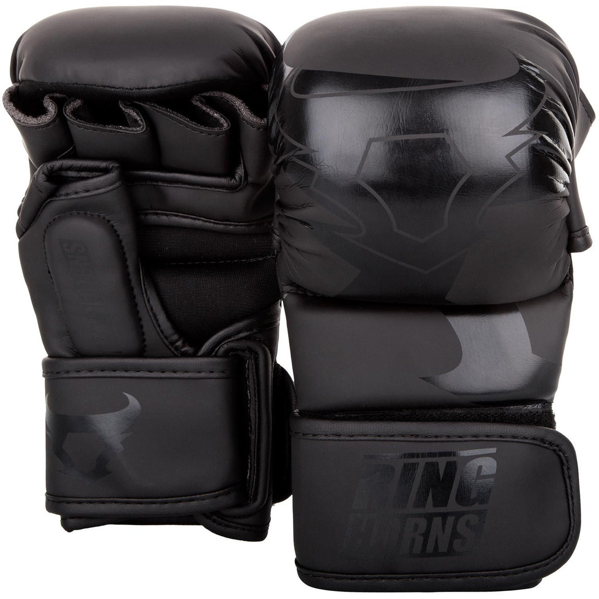 Ringhorns Charger MMA Sparring Gloves Black-Black