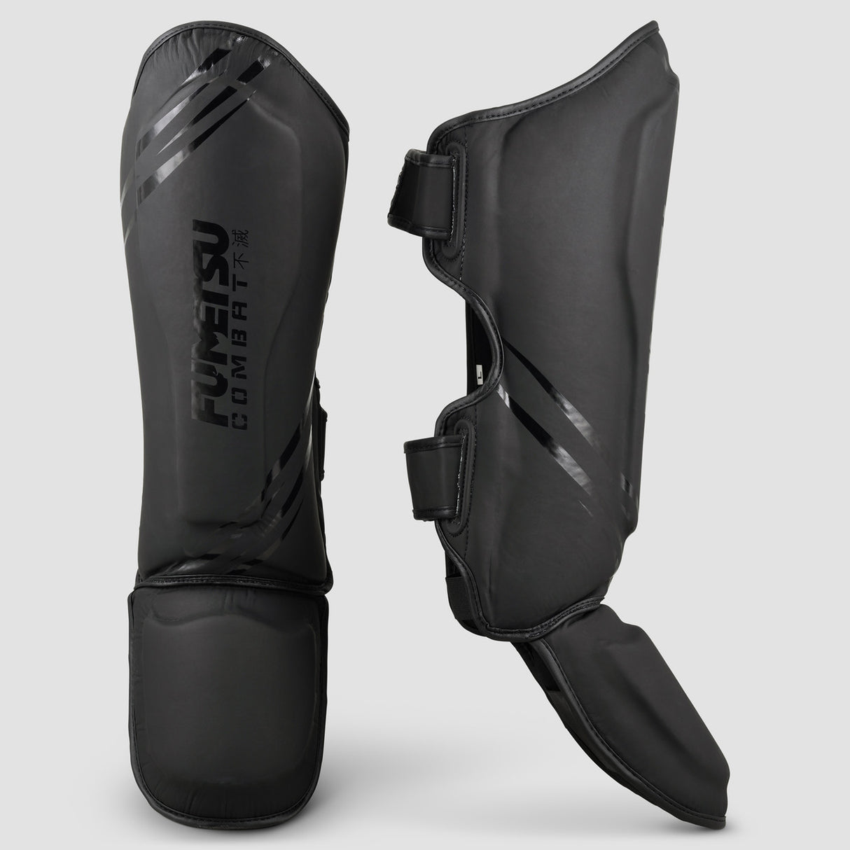 Fumetsu Shield Shin-Instep Guards Black-Black