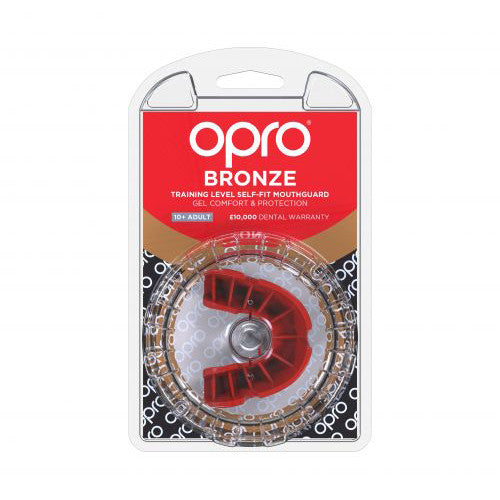 Opro Bronze Gen 4 Mouth Guard Red