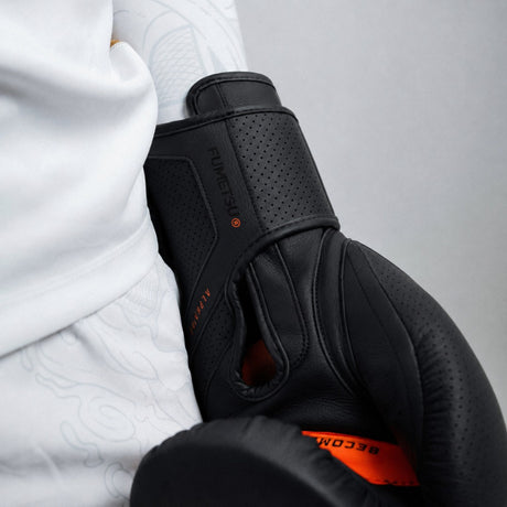 Fumetsu Alpha Pro MK2 Boxing Gloves Black Photoshoot 4