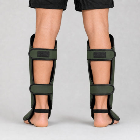 Fumetsu Anaconda Shin/Instep Guards Khaki/Black Lifestyle 2