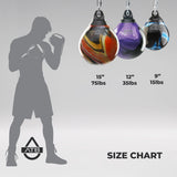 Black Aqua 15" 75lb Energy Punching Bag