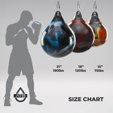 Black/Silver Aqua 9" 15lb Headhunter Training Bag