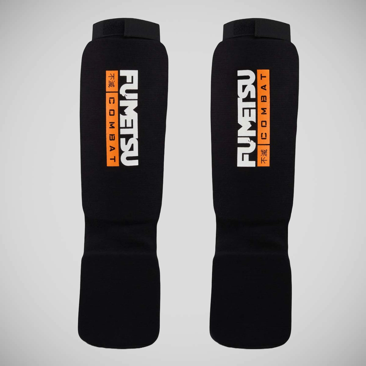 Black Fumetsu Ghost Elasticated Shin-Instep Guards