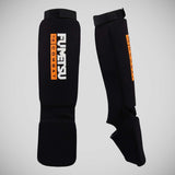 Black Fumetsu Ghost Elasticated Shin-Instep Guards