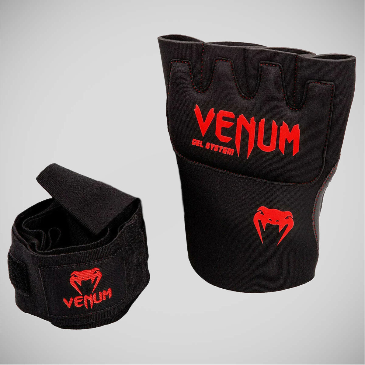 Venum Kontact Gel Glove Wraps Black/Red OLD