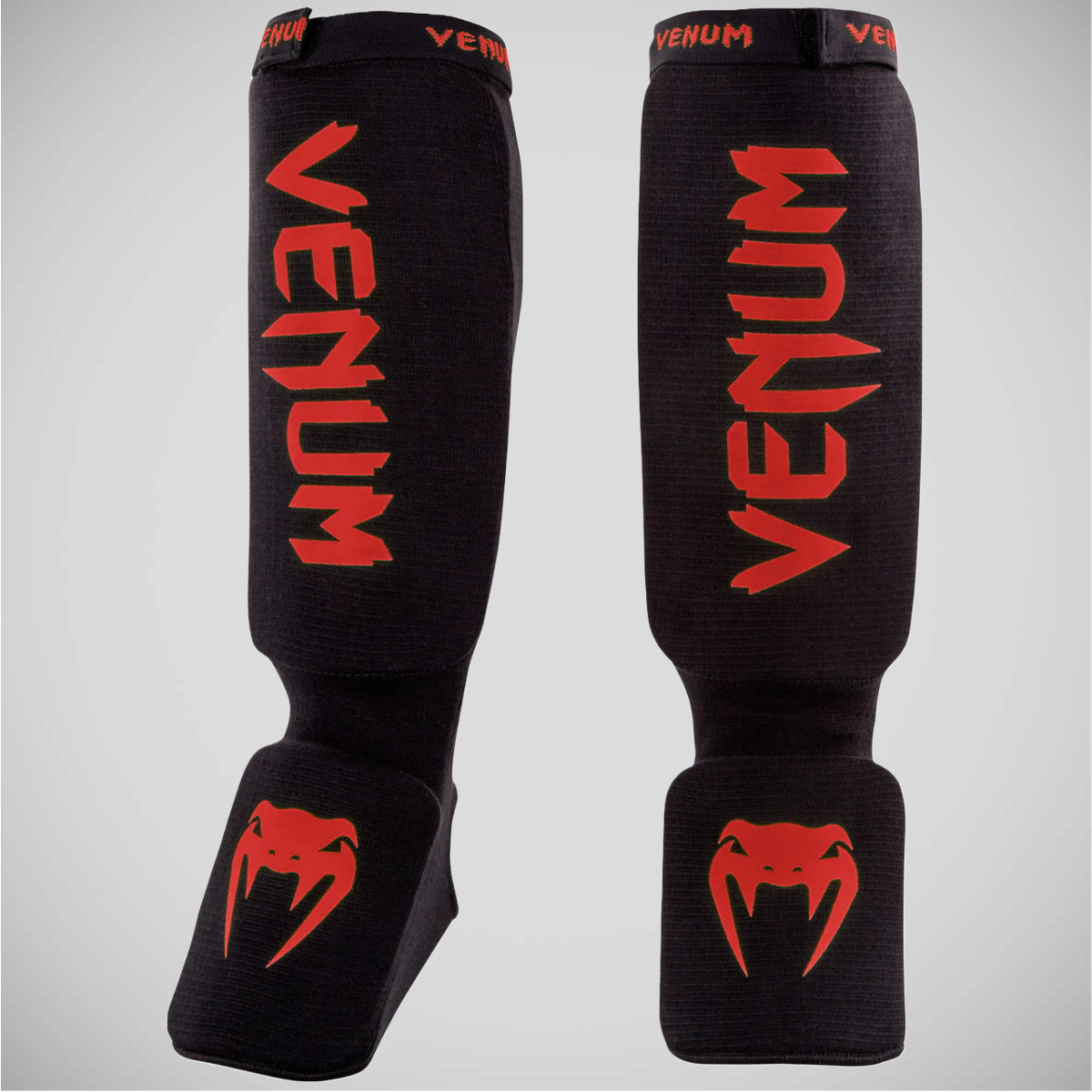 Venum Kontact Shin Instep Guards Black/Red OLD