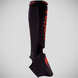 Venum Kontact Shin Instep Guards Black/Red OLD