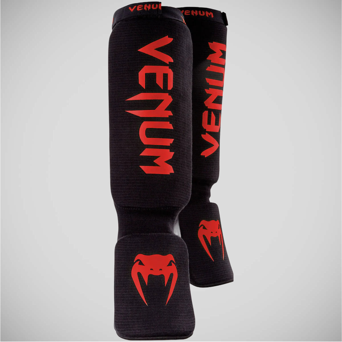 Venum Kontact Shin Instep Guards Black/Red OLD
