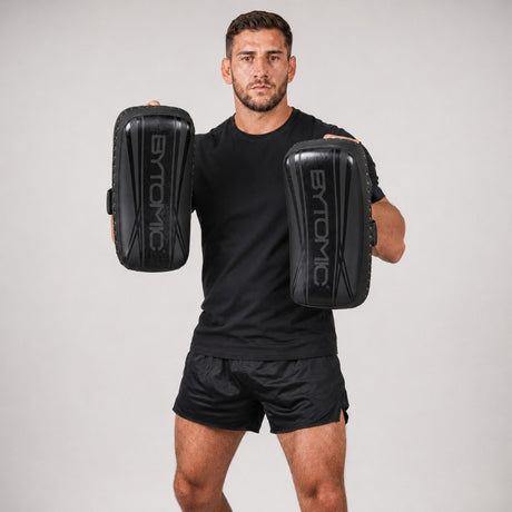 Black/Black Bytomic Axis V2 Curved Thai Pads Lifestyle 1
