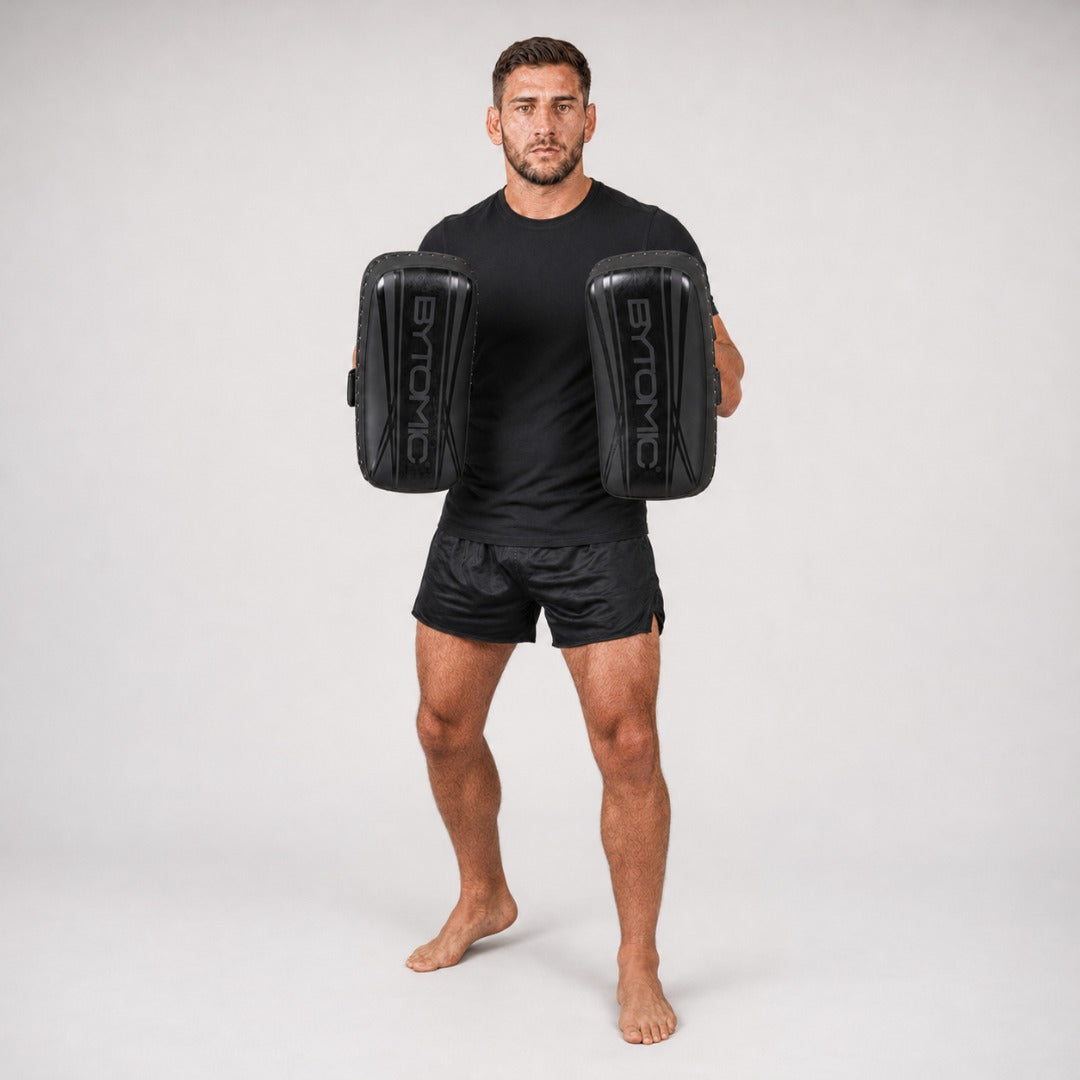 Black/Black Bytomic Axis V2 Curved Thai Pads Lifestyle 2