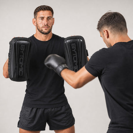 Black/Black Bytomic Axis V2 Curved Thai Pads Lifestyle 3