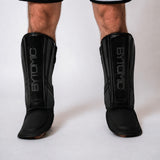 Black/Black Bytomic Axis V2 Shin Instep Guards