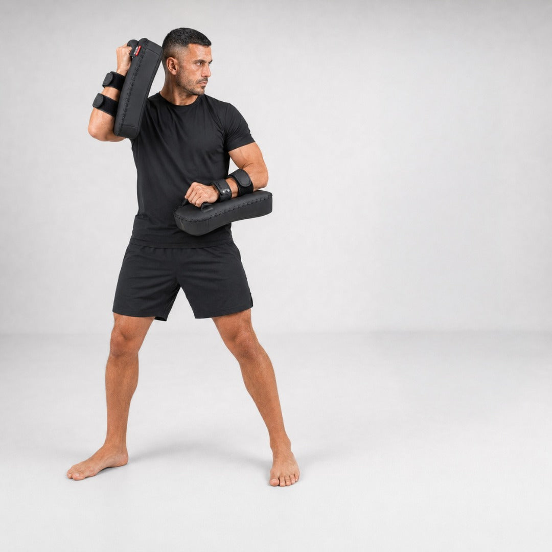 Black/Black Bytomic Red Label Curved Thai Pads