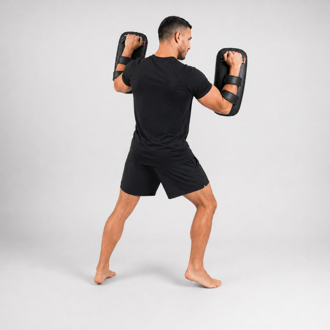 Black/Black Bytomic Red Label Curved Thai Pads