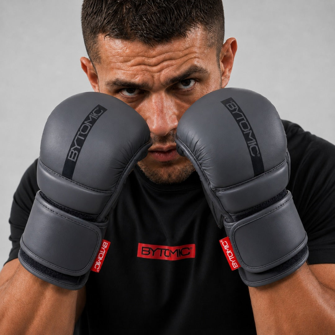 Black/Black Bytomic Red Label MMA Sparring Gloves