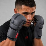Black/Black Bytomic Red Label MMA Sparring Gloves