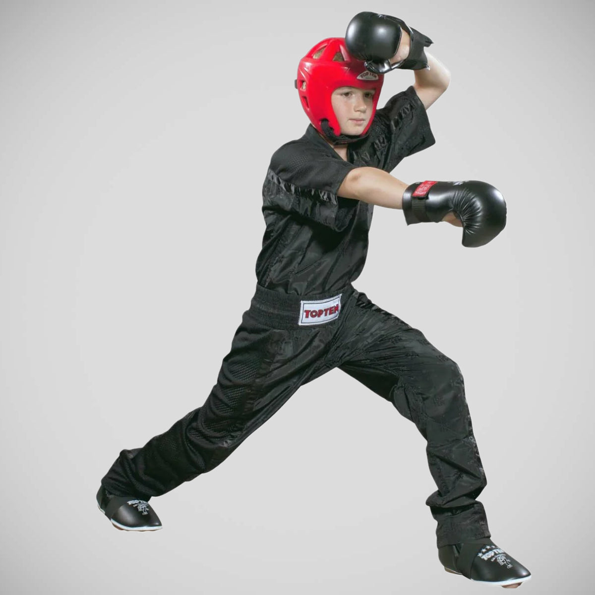 Black/Black Top Ten Mesh Kickboxing Jacket