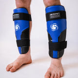 Black/Blue Bytomic Performer Carbon Evo Shin Guards