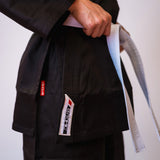 Black Bytomic Red Label 7oz Cotton Kids Karate Uniform