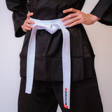 Black Bytomic Red Label 7oz Cotton Kids Karate Uniform