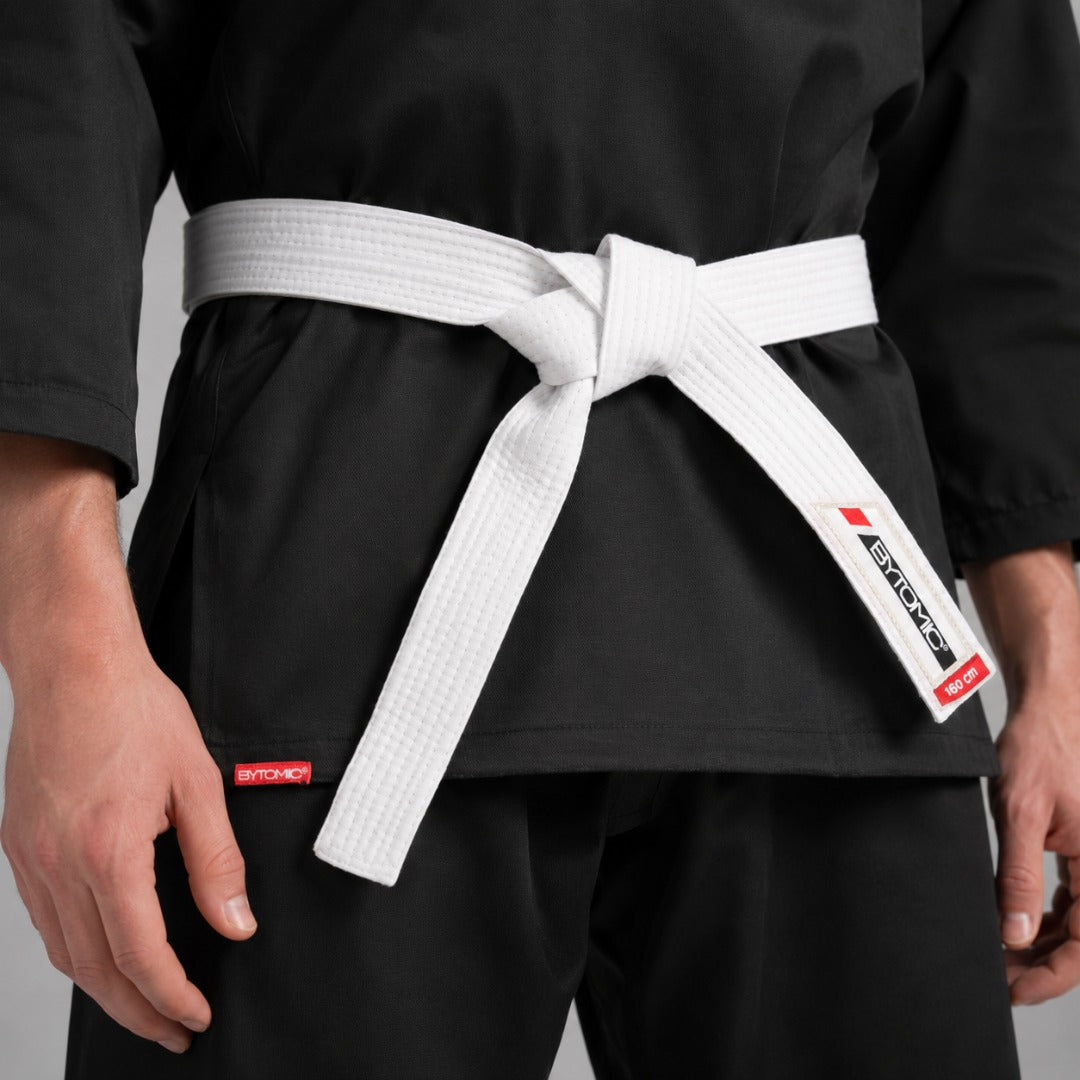 Black Bytomic Red Label V-Neck Adult Martial Arts Uniform