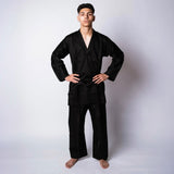 Black Bytomic Red Label V-Neck Kids Martial Arts Uniform