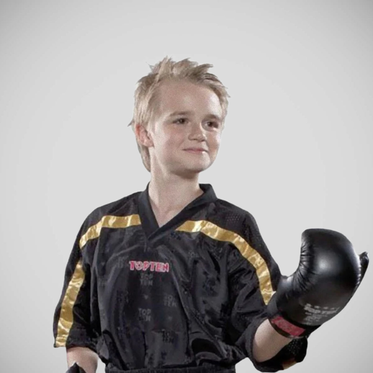 Black/Gold Top Ten Mesh Kickboxing Jacket