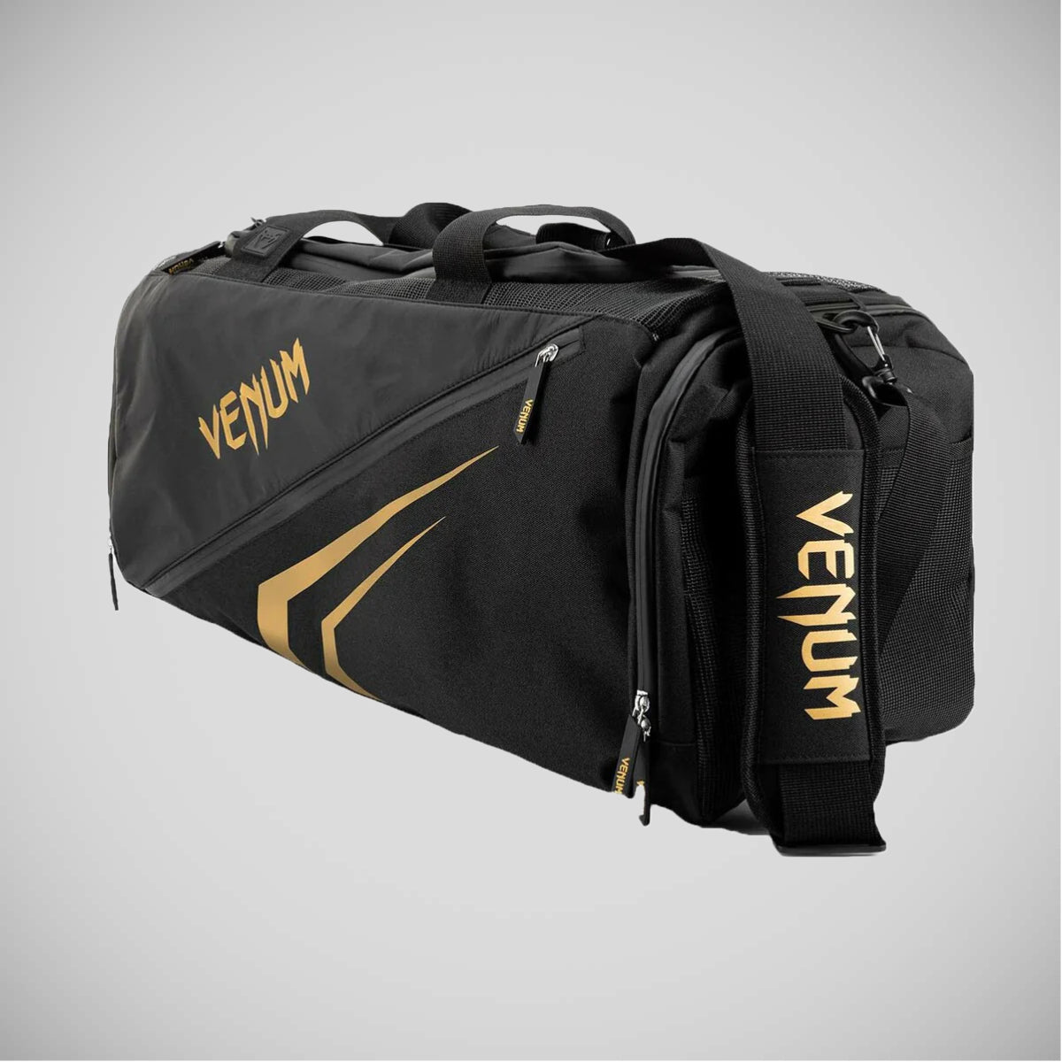 Black/Gold Venum Trainer Lite Evo Sports Bag