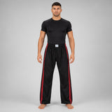 Black/Red Bytomic Adult Double Stripe Contact Pants