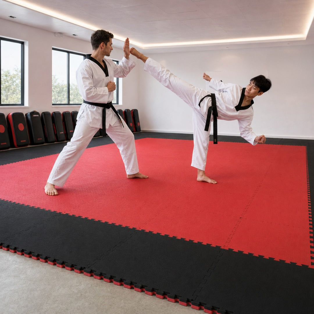 Black/Red Bytomic Reversible 40mm Jigsaw Mat Lifestyle 6