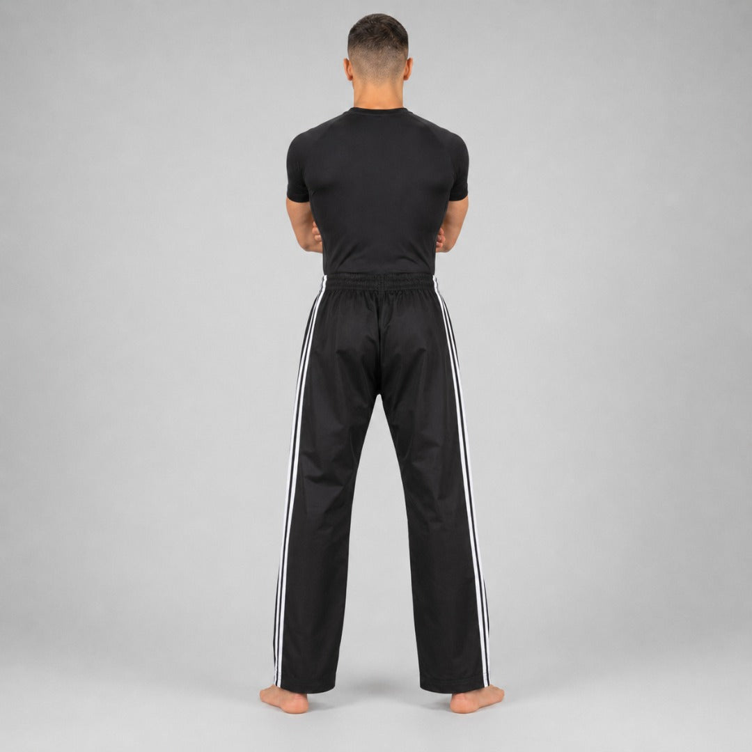 Black/White Bytomic Adult Double Stripe Contact Pants
