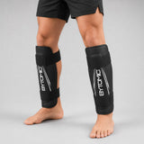 Black/White Bytomic Axis V2 Shin Guards Lifestyle 4
