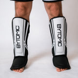 Black/White Bytomic Axis V2 Shin Instep Guards